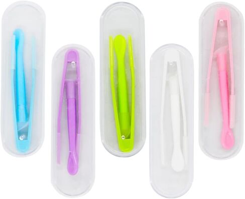 MorTime 5 pcs Portable Contact Lens Stick Tool Case Set (Inserter/Remover+Tweezer with Soft Tip) in Kuwait