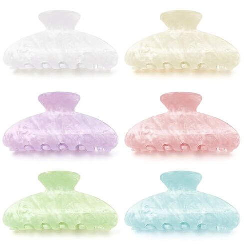 Hair Claw Clips for Women Acrylic Hair Clips for Thick Thin Hair Non-Slip in Saudi Arabia