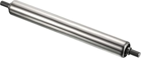 PATIKIL Conveyor Roller 2" Diameter 12" Length, Stainless Steel Gravity Transmission Replacement Part Galvanized End, Silver in Kuwait
