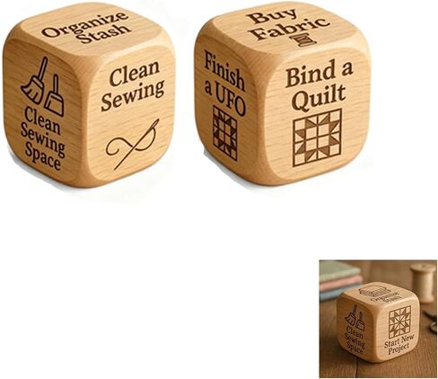 【 2-piece Set 】 Sewing selector, Suitable for Patchwork and Sewing Projects, Engraved with Creative Tips to Inspire the Next Handmade Creation Inspiration, Dedicated to Sewing Enthusiasts in Saudi Arabia