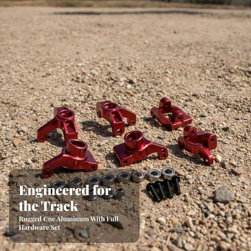 EHJRE Toy Steering Assembly Kit with Metal Cups and Bearings for RC Vehicle High Speed Maneuvering Control and Wear Resistant Performance, Blue in Saudi Arabia