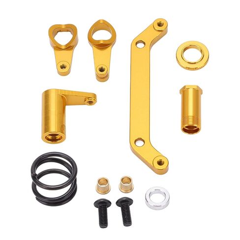 Hidyliu Steering Assembly for JLB, Aluminum Alloy for 1/10 RC Car (Gold) in Kuwait