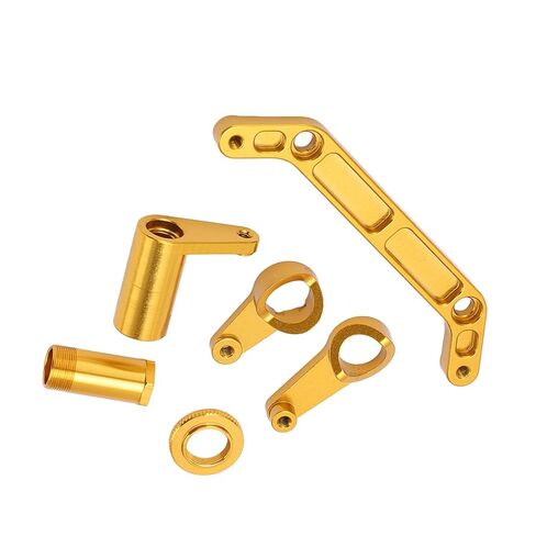 Hidyliu Steering Assembly for JLB, Aluminum Alloy for 1/10 RC Car (Gold) in Kuwait