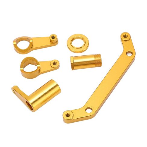 Hidyliu Steering Assembly for JLB, Aluminum Alloy for 1/10 RC Car (Gold) in Kuwait