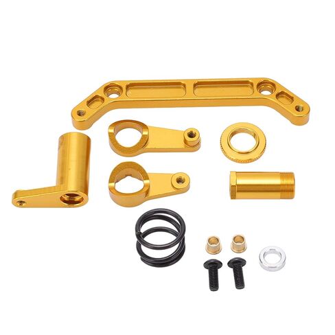 Hidyliu Steering Assembly for JLB, Aluminum Alloy for 1/10 RC Car (Gold) in Kuwait