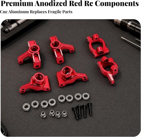 Chosertory Toy Metal Steering Kit with Smooth Rotating Cups and Complete Hardware for RC Vehicle Enhanced Steering Response and Reliable Assembly, Silver in Kuwait