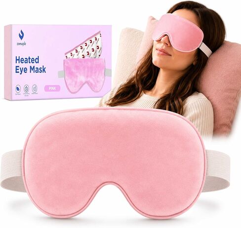 Zomaple Heated Eye Mask for Dry Eyes, Reusable Dry Eye Mask with Moist Heat Warming Compress, Soothing Eye Warm Compress for Dry Eyes Relief - Microwavable Eye mask for Dry Eyes, Stye and Blepharitis in Kuwait