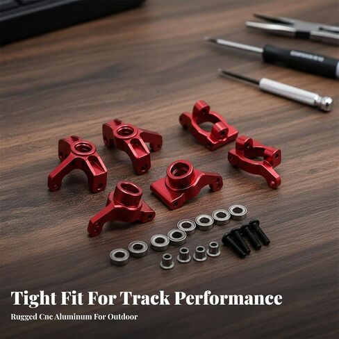EHJRE Toy Steering Assembly Kit with Metal Cups and Bearings for RC Vehicle High Speed Maneuvering Control and Wear Resistant Performance, Silver in Saudi Arabia