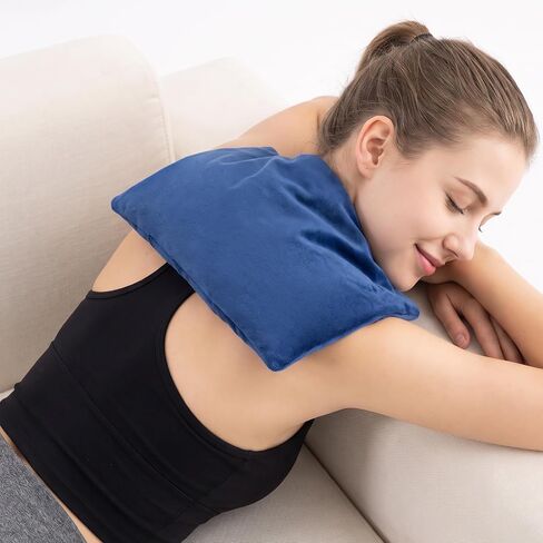 Microwavable Heated Neck Wrap Warmer and Shoulder Weighted Heating Pad Microwave for Hot and Cold Compress in Kuwait