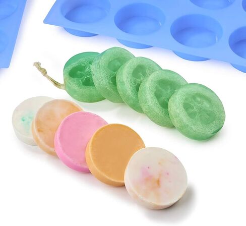 Rectangle Soap Mold 2Pack, Large Size Soap Mold 5oz, Sturdy and Durable Rectangle Silicone Mold for Soap Making in Kuwait