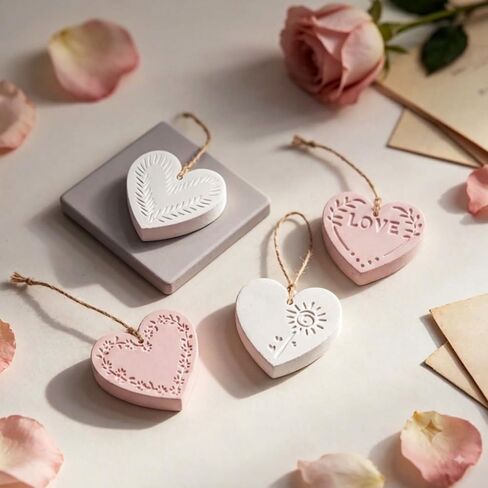 Heart Silicone Molds Soap Candle Wax Plaster Epoxy Resin Molds for Crafts in Saudi Arabia