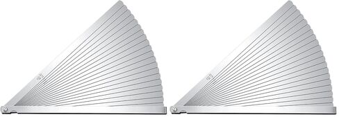 Stainless Steel Feeler Gauge Measuring Tool Dual Marked Metric and Imperial Measuring (32 Blades,0.03-1 mm) in Kuwait