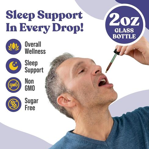 NoctuRest - مكمل متطور لدعم النوم - توصيل سائل لامتصاص أفضل - الميلاتونين، المغنيسيوم، الثيانين، الناردين، زهرة العاطفة، البابونج والمزيد! in Kuwait