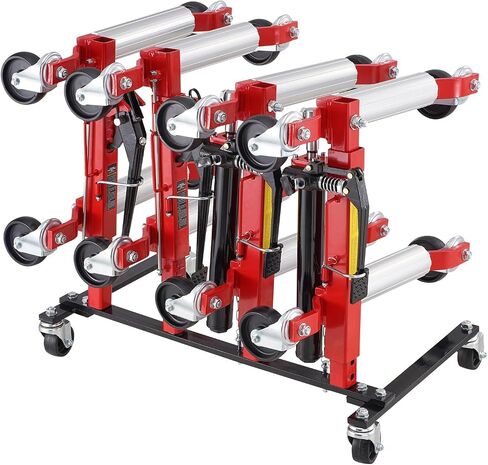 VEVOR Wheel Dolly, 6000 lbs/2722 kg Car Moving Dolly, Wheel Dolly Car Tire Stake Set of 4 Piece, Heavy-Duty Car Tire Dolly Cart Moving Cars, Trucks, Trailers, Motorcycles, and Boats in Kuwait