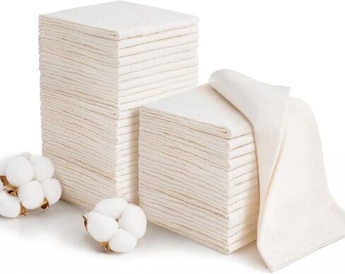 40 Pack 100% Cotton Quilt Batting 10"x10" Pre-Cut Quilt Squares for Sewing in Kuwait