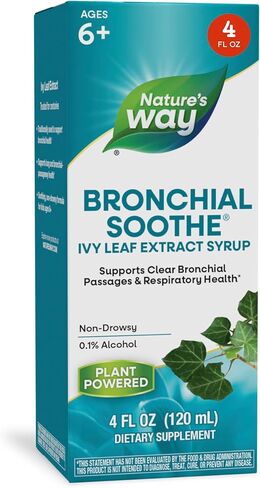 Nature's Way Bronchial Soothe Syrup with Ivy Leaf Extract, Alcohol-free, Non-Drowsy, 4 Fl. Oz. in Kuwait
