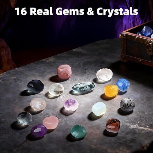 GobiDex Gemstones Dig Kit for Kids Ages 6-12, Excavate 16 Real Gemstones in Kuwait