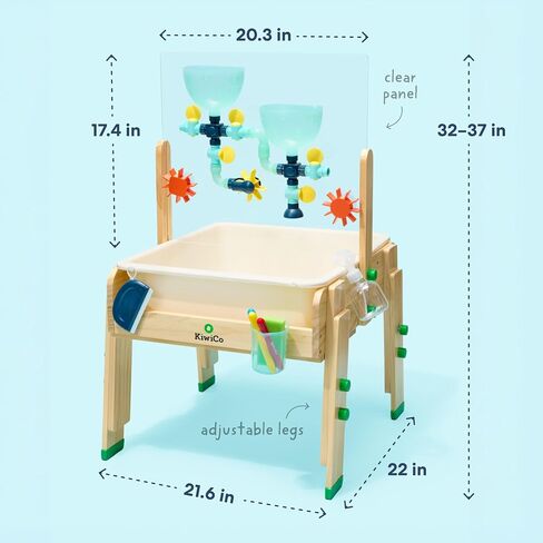 KiwiCo Water Activity Table for Toddlers - Wooden Sensory Play Ages 3+ in Kuwait