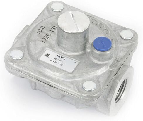 منظم ضغط الغاز الطبيعي Maxitrol RV48L، فتحة داخلية وخارجية 1 بوصة، خيط FPT 3/4 بوصة، ضغط مدخل 1/2 رطل لكل بوصة مربعة، ضغط مخرج مرحاض 3 بوصة - 6 بوصة in Kuwait