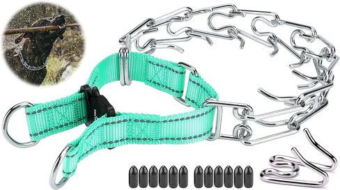 DEYACE Dog Martingale Collar (Black, M/L Neck Girth 14.5"-18.6") in Saudi Arabia