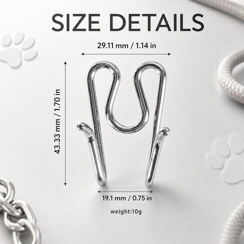 5 Pcs Extension Links for Dogs, 3mm Chrome Plated Steel Prong Pinch Collar in Saudi Arabia