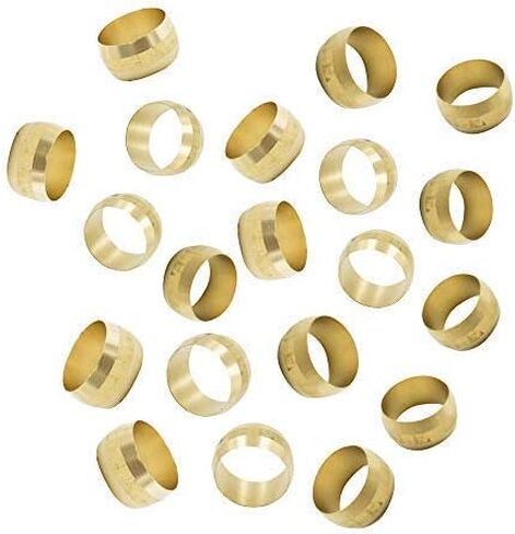 Legines Brass Compression Tube Fitting Sleeve Ferrules 3/16" OD (50 pcs) in Kuwait