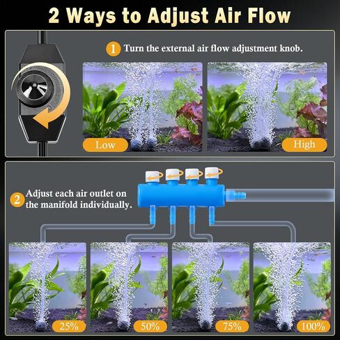 FEDOUR 10W 317GPH Aquarium Air Pump Powerful Koi Pond Aerator in Saudi Arabia