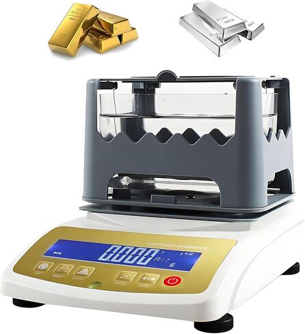 Digital Electronic Gold Density Meter - Purity Tester & Analyser - Karat Measuring Device - Densimeter - Precious Metal Tester, Digital Electronic Gold & Silver Testing Machine,XF-3203K in Kuwait