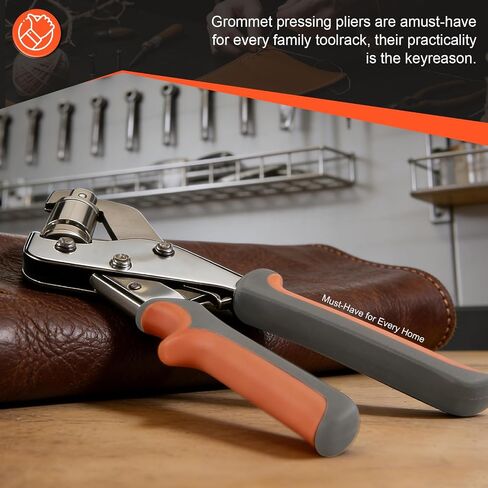 Grommet Tool Kit of 1/4" and 3/8", 500 Pcs Heavy Duty Grommets Eyelets Pliers Tool Kit for Fabric Rings, Leather, Tents, Canvas, Banner, DIY Tarp Ring Repair or Installation in Kuwait