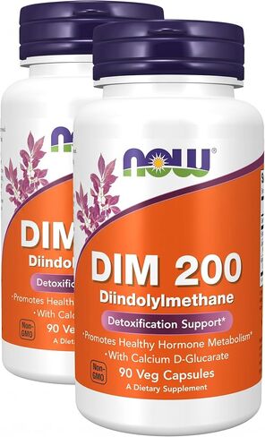 NOW Supplements, DIM 200 (Diindolylmethane) with Calcium D-Glucarate, 90 Veg Capsules in Saudi Arabia