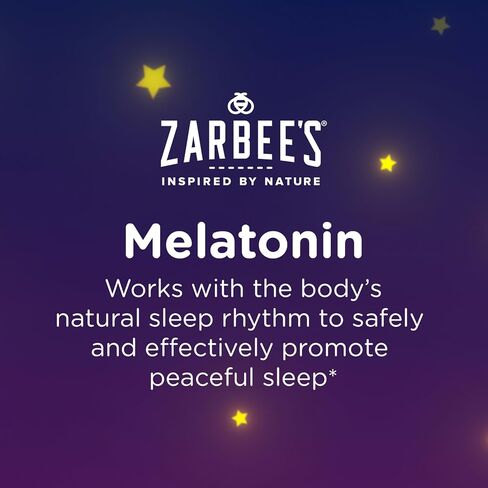 Zarbee's Kids Sleep Supplement Liquid with 1mg Melatonin; Drug-Free & Effective; Easy to Take Natural Berry Flavor for Children Ages 3 and Up; 1 Fl Oz Bottle in Kuwait
