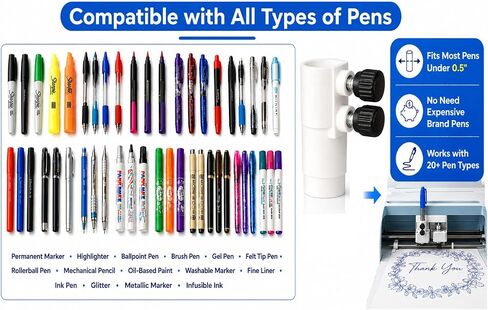 Universal Pen Adapter for Maker 4, Maker 3, Maker and Explore 4, Explore 3, Explore Air 2, Explore Air – Use Most Pen & Marker Under 0.5" in Saudi Arabia