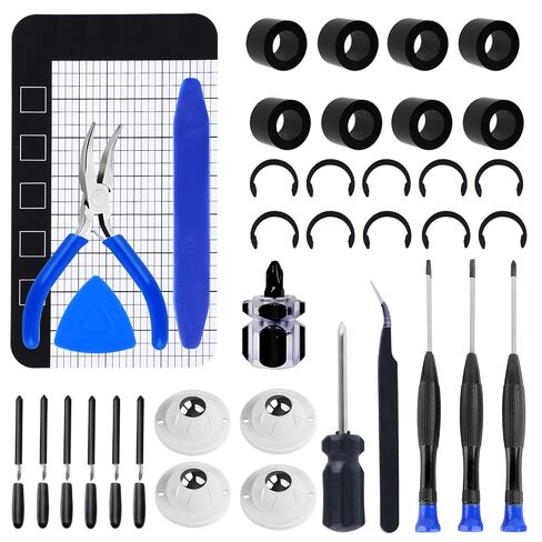 37-Pack Rubber Roller Replacement Set for Cricut Maker/Maker 3 with Blades & Silent Casters – Anti-Slip Retaining Clips Kit Prevents Roller Movement, Complete Maintenance Accessories in Kuwait