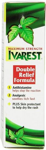 Ivarest Anti-Itch Cream, Poison Ivy Treatment, Poison Ivy Relief Product, Poison Oak Relief, Poison Sumac Relief, Maximum Strength, Medicated, 2 Ounce in Kuwait