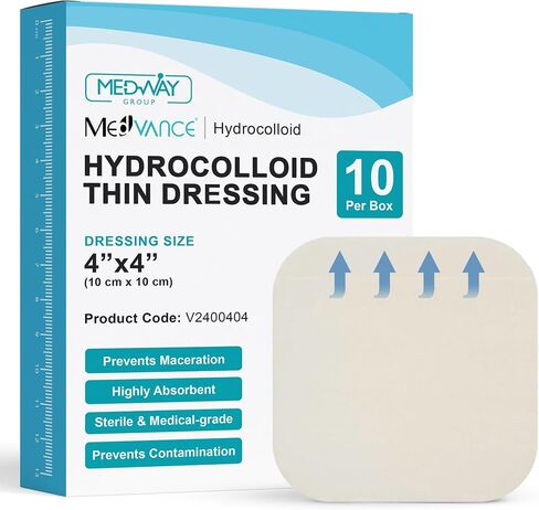 MedVance TM Hydrocolloid – Bordered Hydrocolloid Adhesive Dressing, 4"x4" Box of 5 DRESSINGS in Kuwait