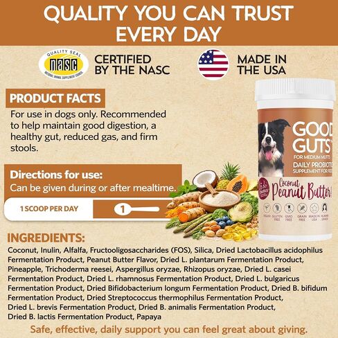 Fidobiotics Good Guts Probiotics for Medium Dogs in Kuwait