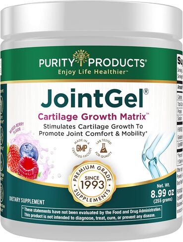 Purity Products JointGel Formula Collagen Peptides + MSM - Supports Joint Flexibility + Fortify Joint Cartilage - Berry Powder - 30 Day Supply in Kuwait