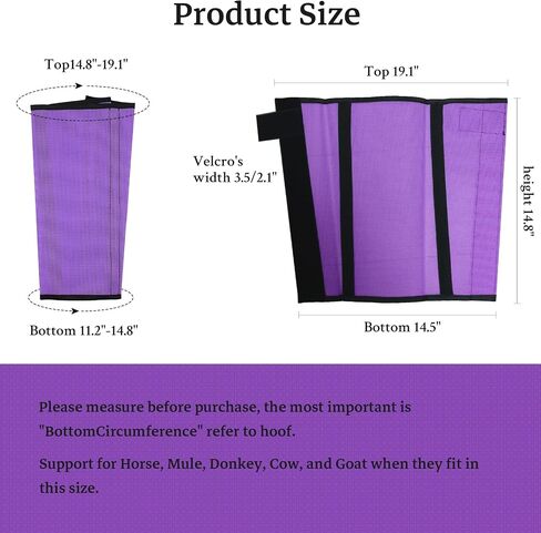Mesh Horse Fly Boots, Purple, Set of 4 in Saudi Arabia