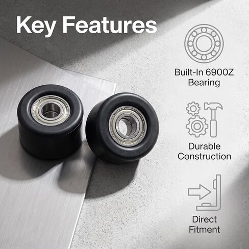 2 Pack Chain Tensioner Pulley for Yozma IN10 Electric Dirt Bike 6900Z Bearing Guide Roller Durable Black Idler Wheel 10mm Bore Smooth & Quiet Chain Drive Replacement in Saudi Arabia