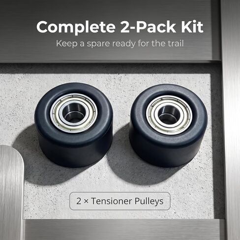 2 Pack Chain Tensioner Pulley for Yozma IN10 Electric Dirt Bike 6900Z Bearing Guide Roller Durable Black Idler Wheel 10mm Bore Smooth & Quiet Chain Drive Replacement in Saudi Arabia