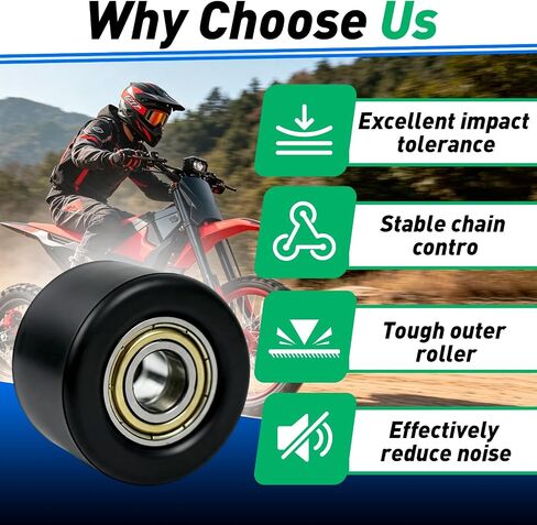 2Pcs Chain Tensioner Pulley Compatible with Yozma IN10 in Saudi Arabia