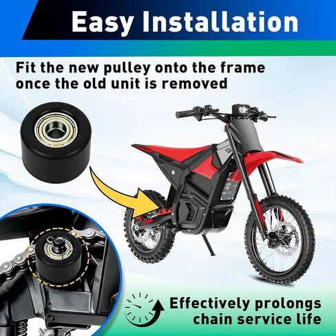 2Pcs Chain Tensioner Pulley Compatible with Yozma IN10 in Saudi Arabia