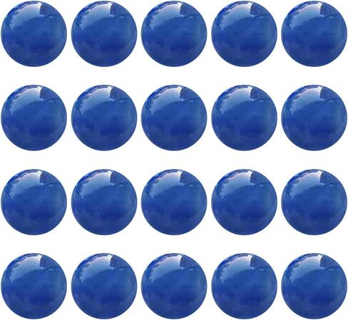 ECYC 50 Pcs 15mm Solid Glass Marbles, Round Glass Balls, Blue in Saudi Arabia