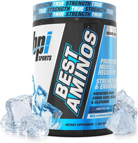 BPI Sports Best Aminos - مسحوق BCAA بعد التمرين ومشروب استعادة الجلوتامين مع الأحماض الأمينية المتفرعة السلسلة للترطيب والتعافي، للرجال والنساء - لكمة الفاكهة - 25 حصة in Kuwait