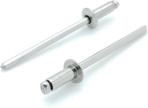 1000 Qty Aluminum Blind Rivets Bulk (#4-4) 1/8" Diameter x 1/4" Grip (BCP461) in Kuwait