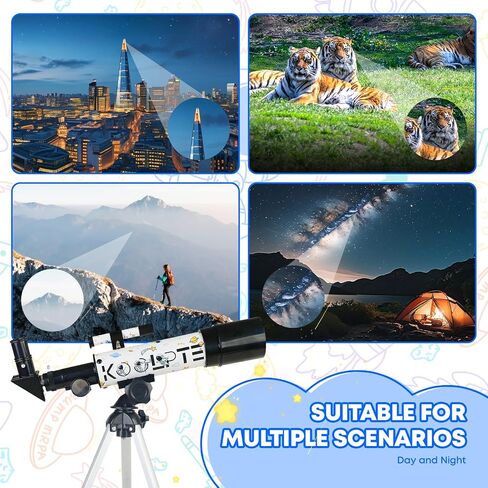 Koolpte Kids Telescope Ages 3+, 50mm Aperture, Tripod & Finder Scope in Saudi Arabia