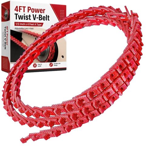 4FT Power Twist V-Belt 1/2-Inch x 4 Feet A Type,Adjustable Link V - Belt Type A Perfect for Lathes, Drill Press, Table Saws and Other Woodworking Tools in Kuwait