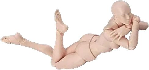 Jointed Mannequin Female and Male PVC Drawing Figures, Great Helper Customizable Poses with Holder Base, Suitable for Desktop Decoration, Painting, Photography Props, Gifts in Kuwait