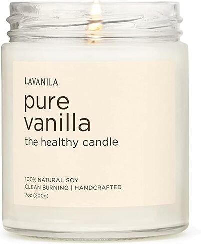 Lavanila Pure Vanilla Scented Natural Soy Candle (2-Pack) - Handcrafted, Clean Burning 50 Hour Burn Time, 7 oz Each in Kuwait
