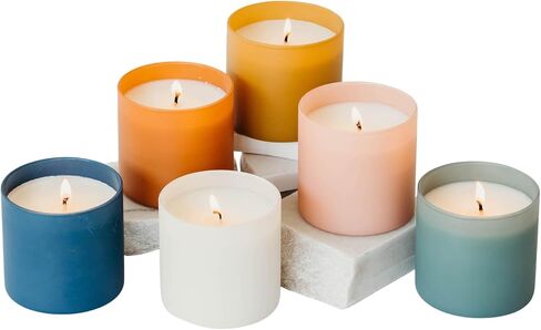 Calyan Wax Soy Wax Candle Gift Set | The Dignity Series Set of 6 Premium Scented Candles for The Home | 100% Soy Wax - 7oz Each | Candle Gifts for Women, Birthdays, Anniversary, Celebration in Saudi Arabia